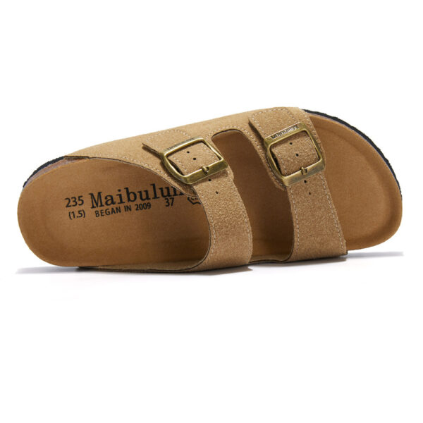 Flat Non-slip Cork Slippers For Men And Women - Image 6