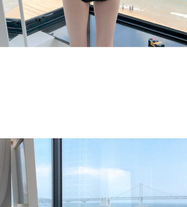 New Swimwear Jumpsuit Suspender Color Matching Covering Belly Thin Bikini Conservative Swimwear Women - Image 4