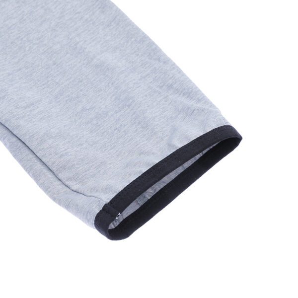 Grey Sport Hoodie Zip Long Sleeve - Image 4