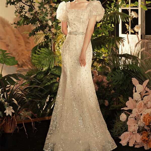 Women's Fashion Gauze Fishtail Dress - Image 3