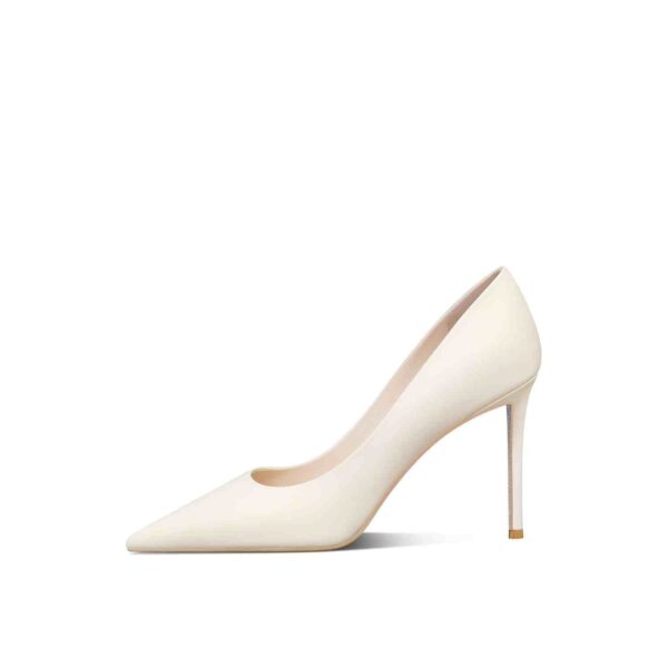 Pointed High Heels Women's Stiletto Heel Leather Pumps - Image 4