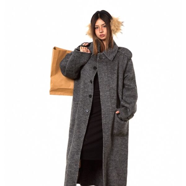 High-support Wool Handmade Double-faced Woolen Goods Long Autumn And Winter High-grade Overcoat Coat - Image 7