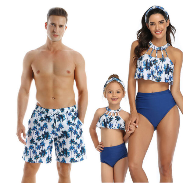 Parent-child Swimwear Beach Pants Men And Women Adult Children's Swimwear - Image 2