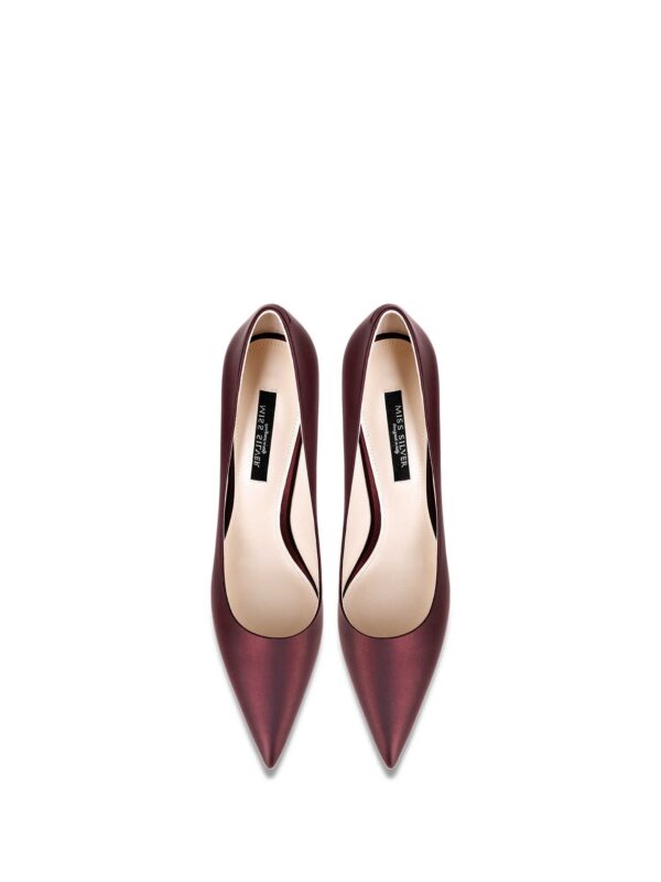 Pointed High Heels Women's Stiletto Heel Leather Pumps - Image 2