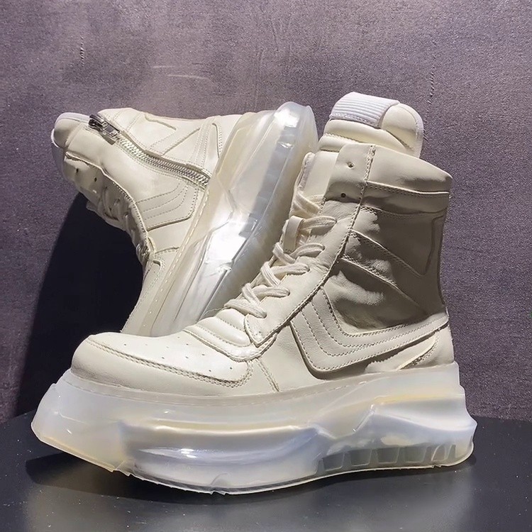 Men’s High Top Sneakers Leather Sports Leisure