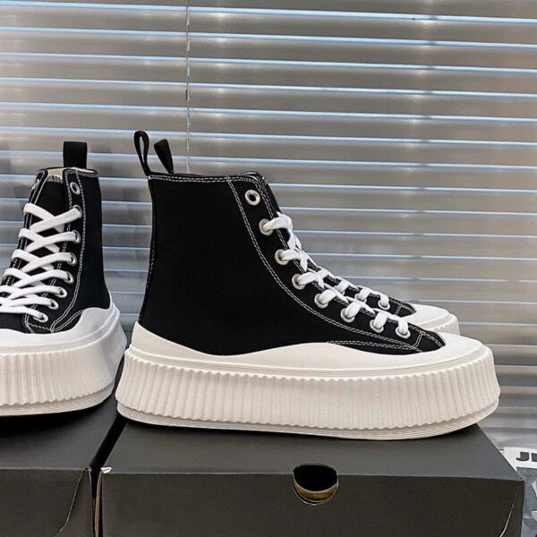 Women's Low-top Strappy Platform Platform Casual High-top Canvas Shoes - Image 2