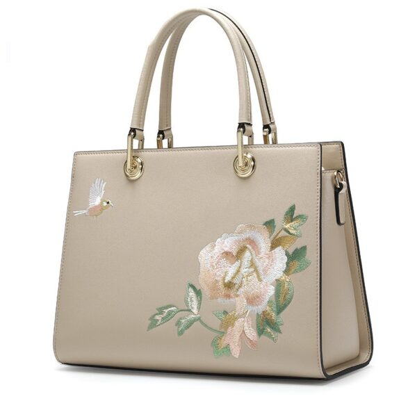 Women's Embroidered Bag Cowhide Portable - Image 5