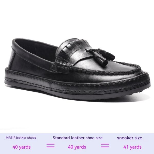 Summer British Style Leather Slip-on Casual Men's Shoes - Image 10