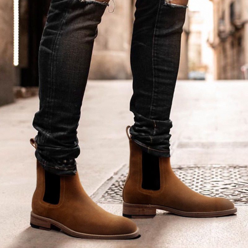 Handmade Boots Men’s Genuine Leather Retro