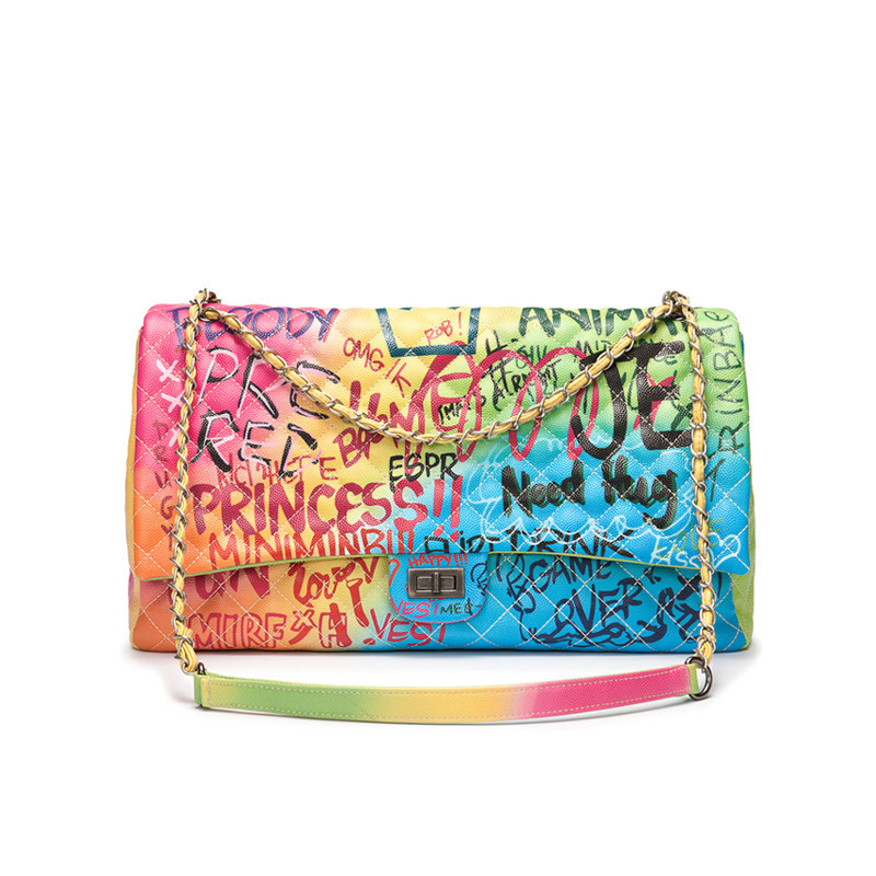 Women’s Messenger Bag Rhombus Chain