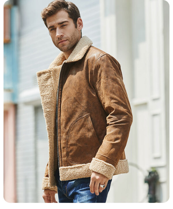Vintage Casual American Leather Jacket - Image 8