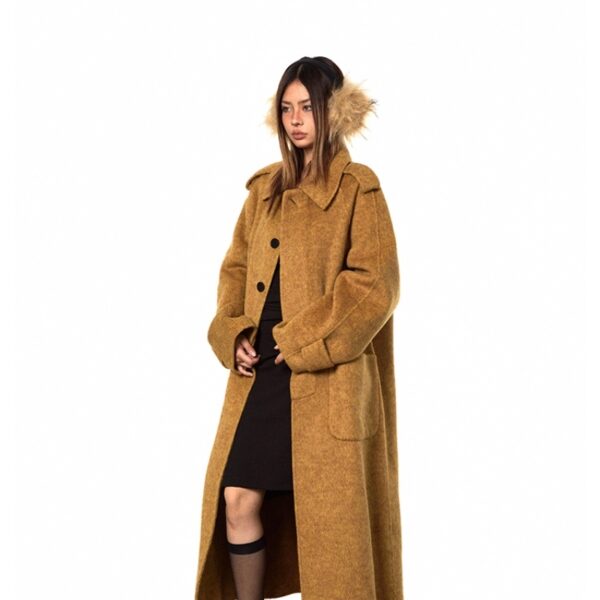 High-support Wool Handmade Double-faced Woolen Goods Long Autumn And Winter High-grade Overcoat Coat - Image 10