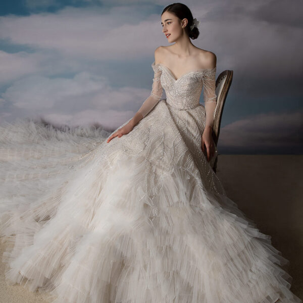 Women's Fashion Off-shoulder Bridal Pettiskirt - Image 5