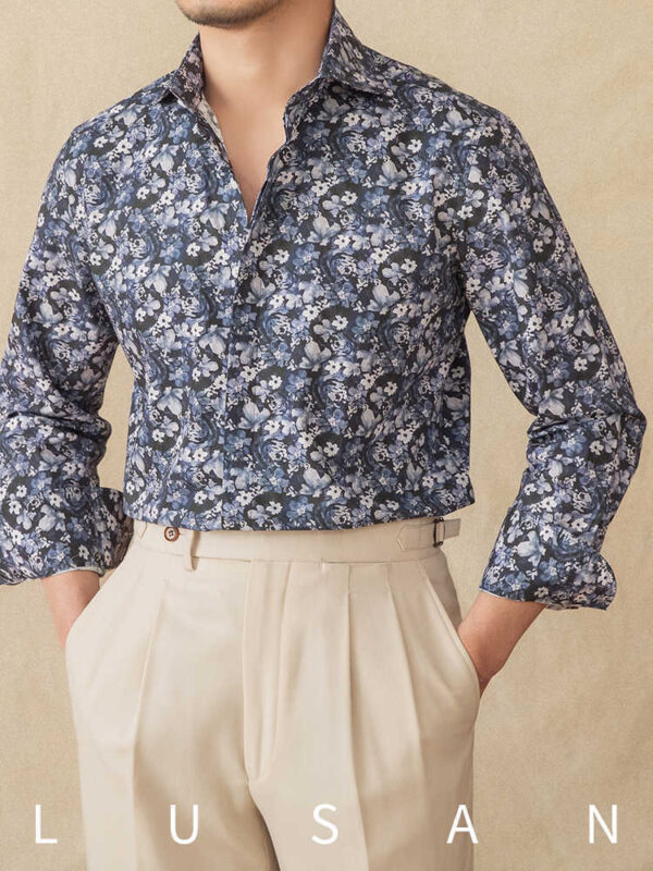 Fashion Printed Cotton Long Sleeve Shirt Spring And Summer Retro - Image 6