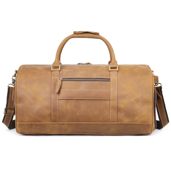 The First Layer Of Cowhide Europe And America Retro Large Capacity Line - Image 6
