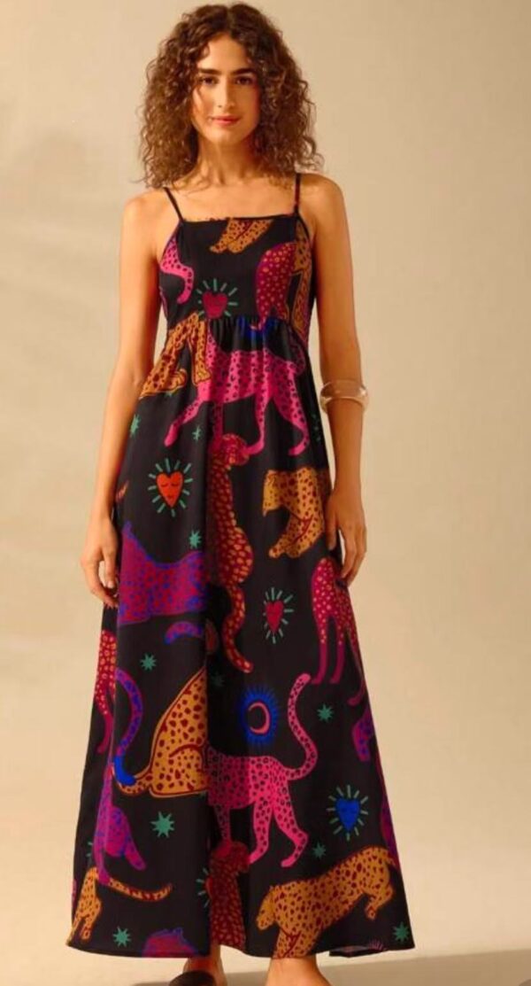 Printing Slip Dress Vacation Style Women's Clothing - Image 5