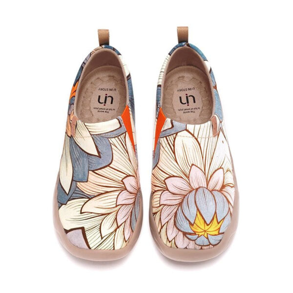 Women's Casual Shoes Painted Walking Slip On Lightweight Loafers Comfortable Canvas Fashion Sneakers - Image 5