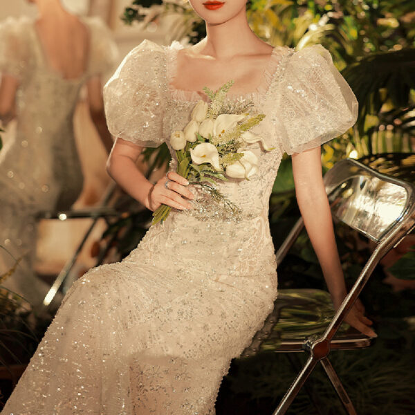 Women's Fashion Gauze Fishtail Dress - Image 2