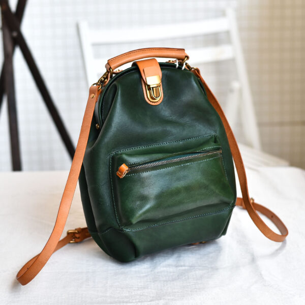New Artistic Retro Youth Leather Backpack First Layer Cowhide Hand - Image 7