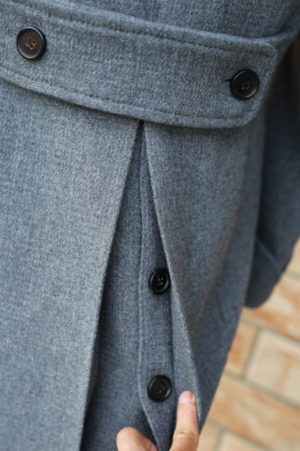 Men's Wool Double Breasted Polo Coat - Image 2