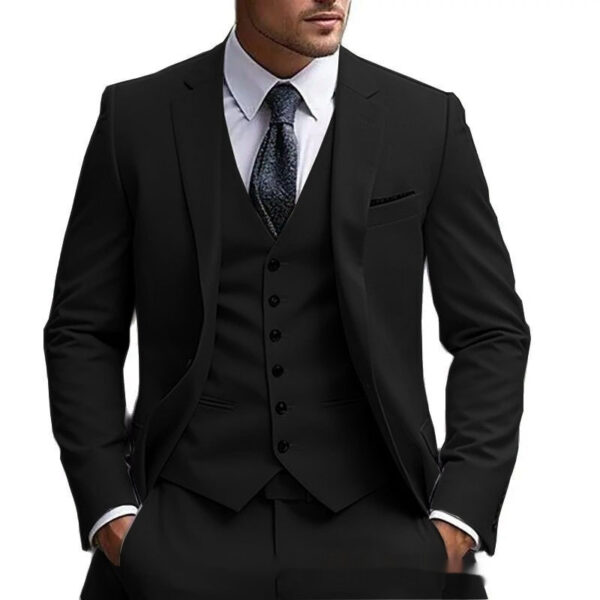 European And American Plus Fat Foreign Trade Plus Size Suit Three-piece Suit - Image 9
