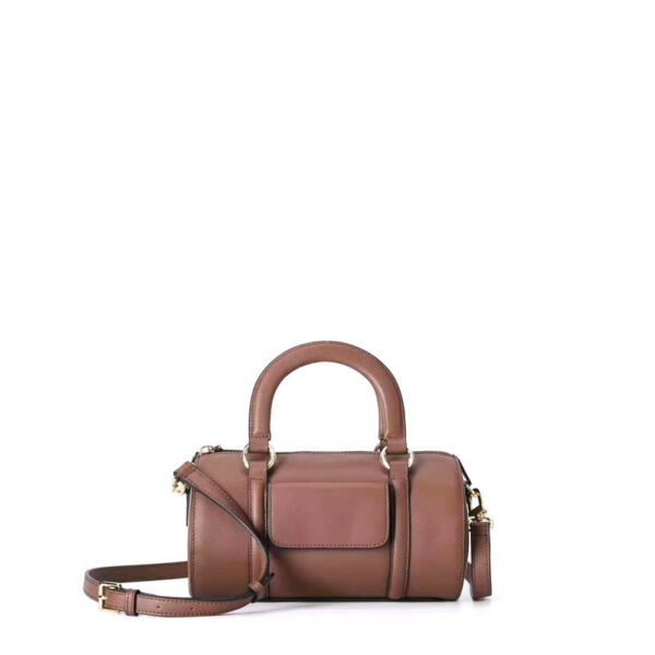 Leather Bucket Bag Street Fashion Medium Hard - Image 5