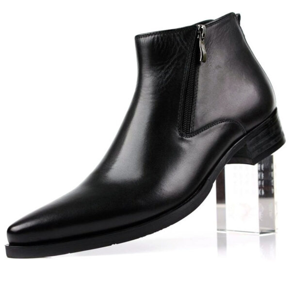 New Men's Formal Leather Shoes Work Boots - Image 6
