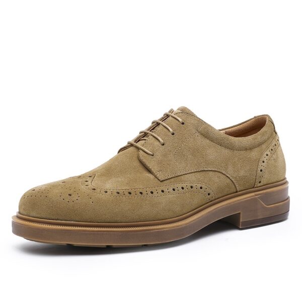 New Vintage Engraving Suede Leather Breathable Shoes Men - Image 6