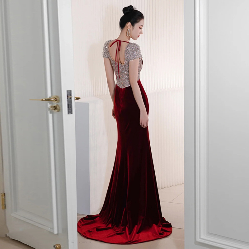 Women's Fashion Temperament Slimming Thin Evening Dress - Image 3