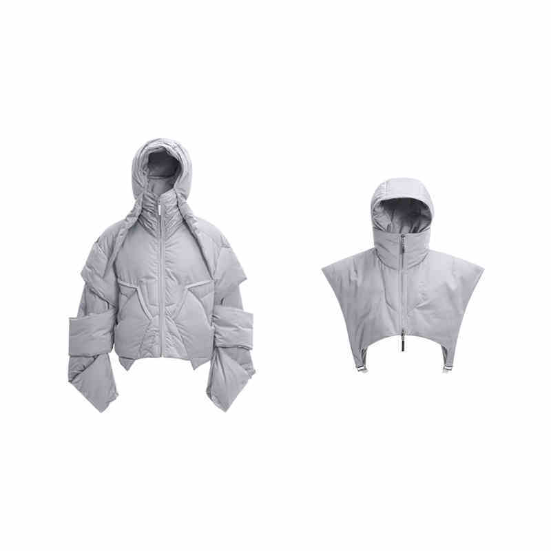 Space Pilot Detachable 90 White Duck Down Boys Hooded Down Jacket - Image 6