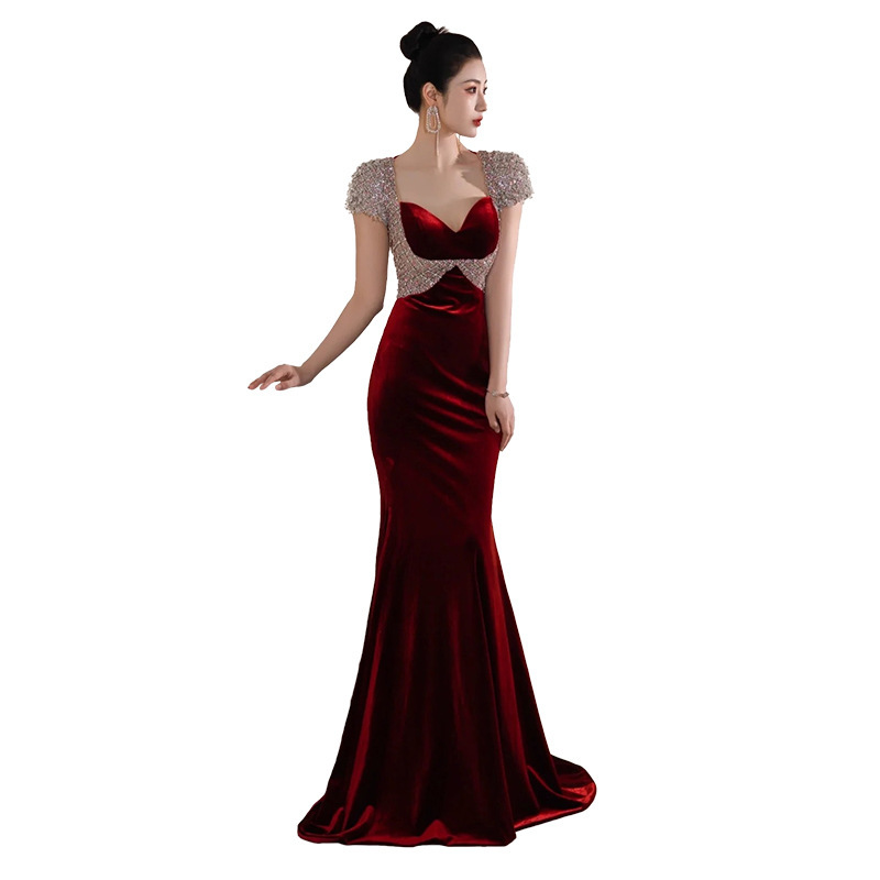 Women's Fashion Temperament Slimming Thin Evening Dress - Image 5