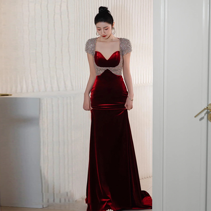Women's Fashion Temperament Slimming Thin Evening Dress - Image 2