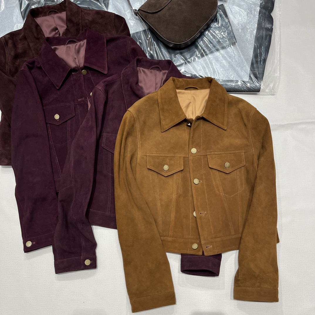 Short Box Retro Leather Coat - Image 4