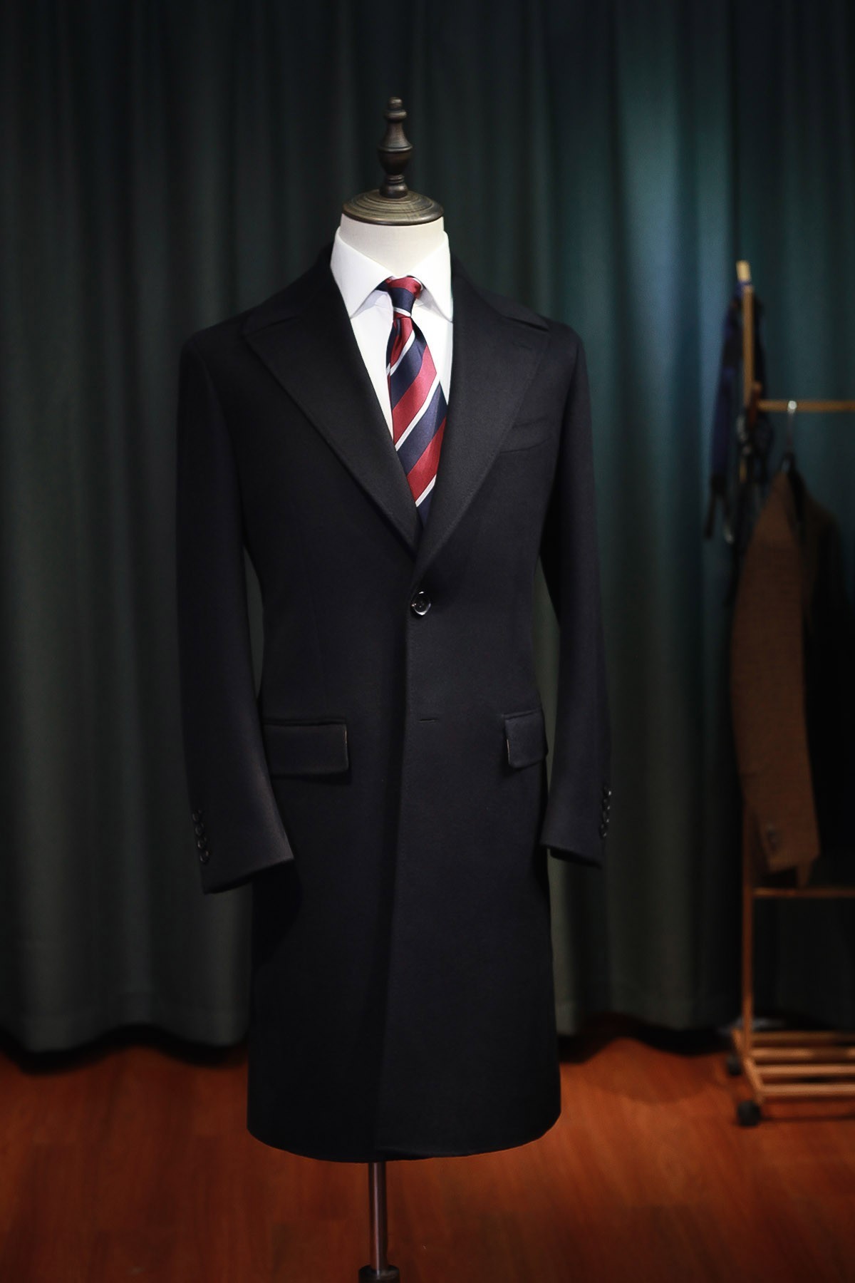 Padded Wool Polo Coat In Winter - Image 2