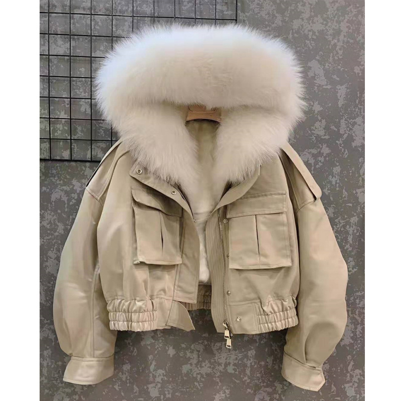 Detachable Lamb Wool Liner Pie For Women - Image 4