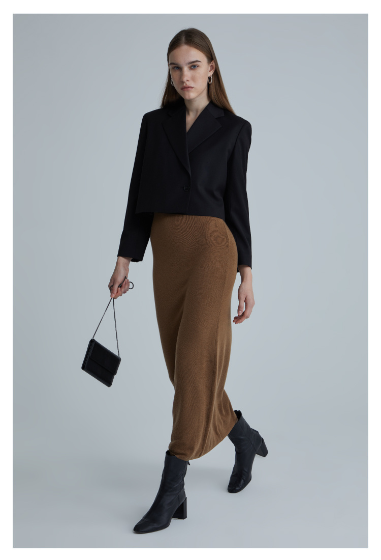 Women's Wool V-neck Temperament Slim Waist Knit - Image 4