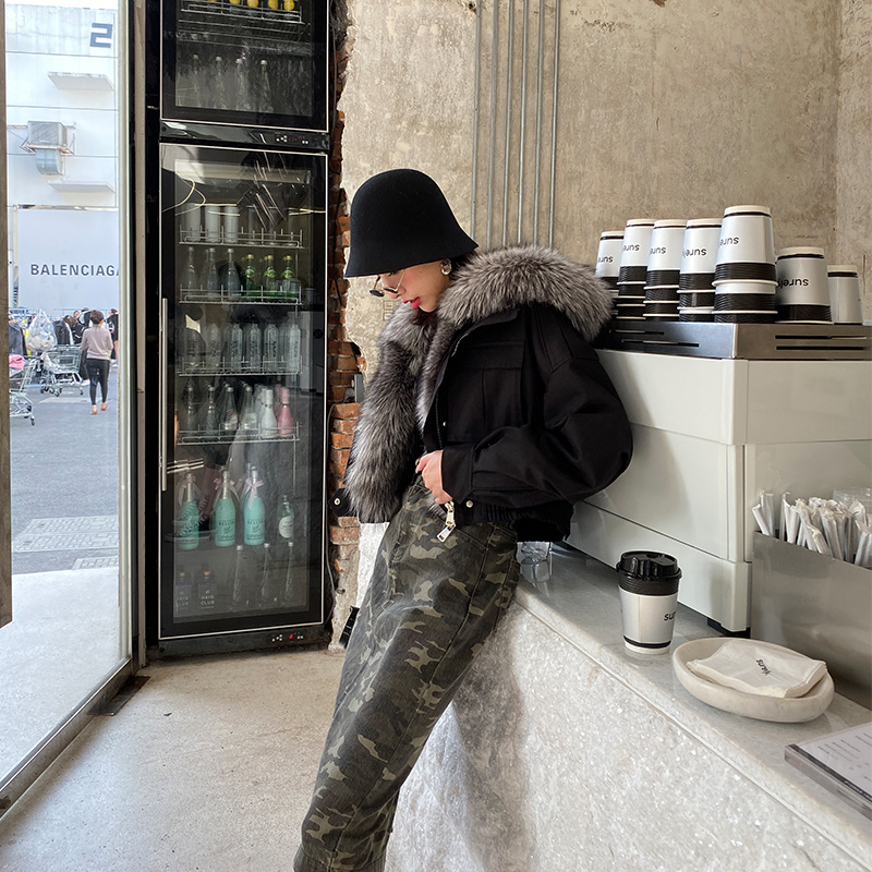 Detachable Lamb Wool Liner Pie For Women - Image 3