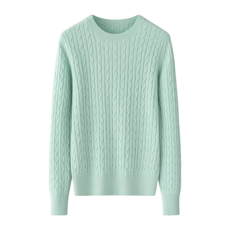 Round Neck Sweater Women’s Pure Cashmere Sweater