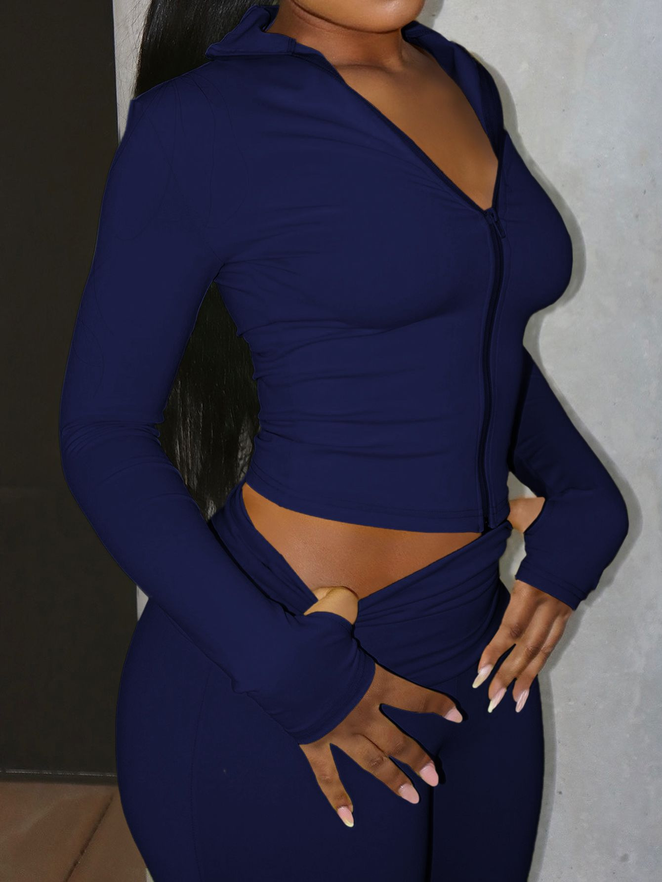 Yoga Sports Jacket And Tight-fitting Pants Two-piece Set - Image 4