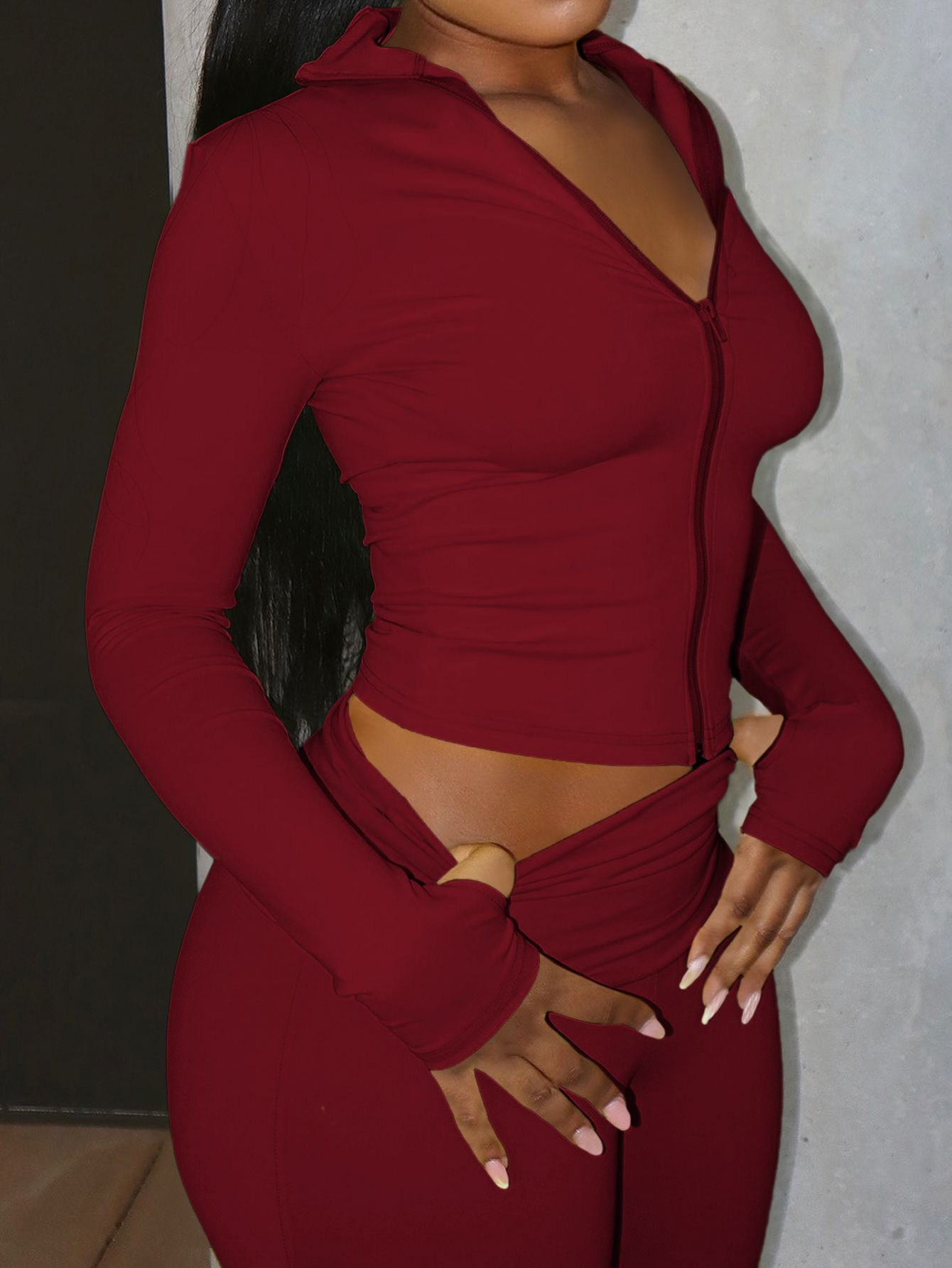 Yoga Sports Jacket And Tight-fitting Pants Two-piece Set - Image 9