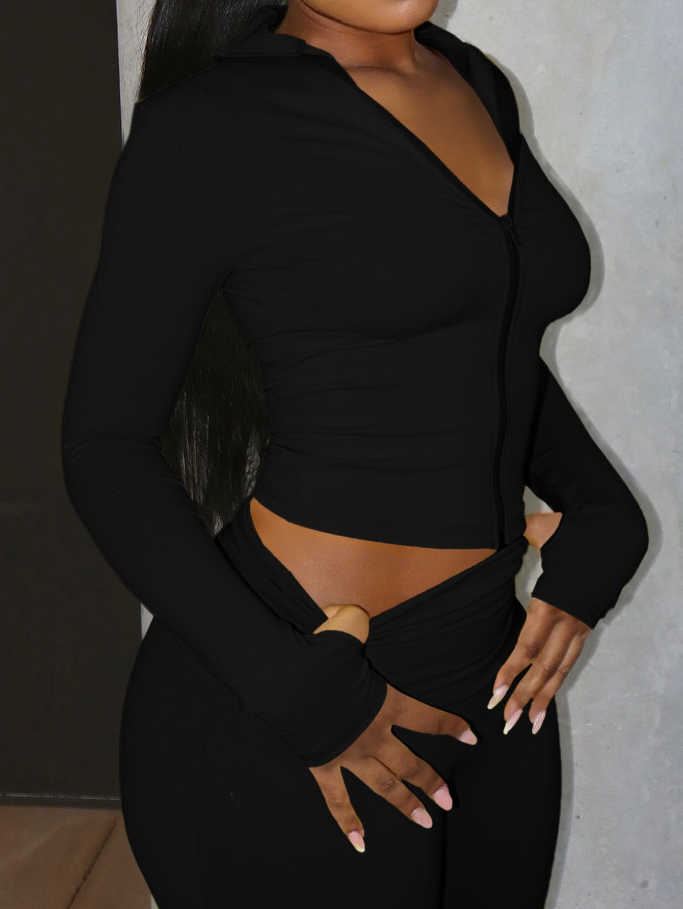 Yoga Sports Jacket And Tight-fitting Pants Two-piece Set - Image 10