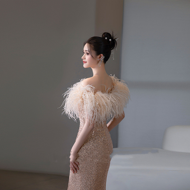 Evening Dress Banquet Atmosphere Fishtail Long - Image 3