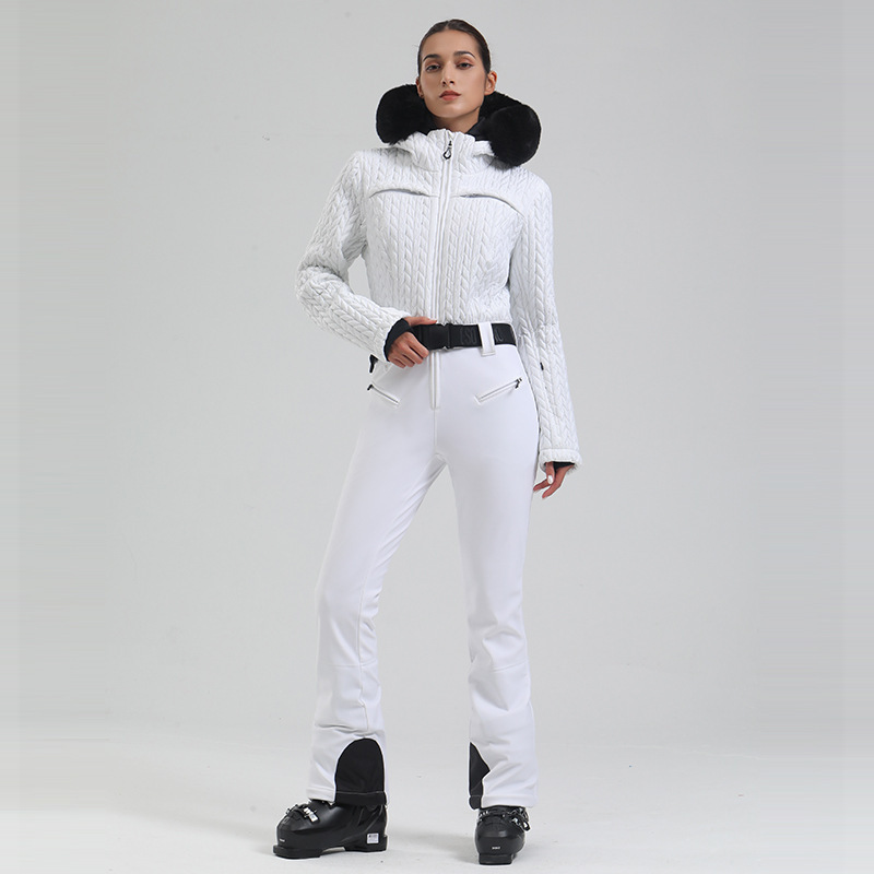 Women's New Professional Double-board Waterproof Ski Suit - Image 5