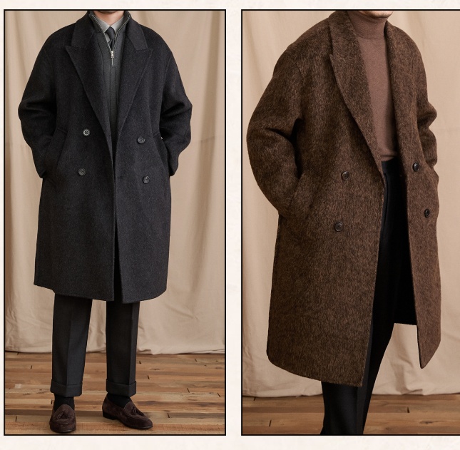 Wool Casual Loose-fitting Mid-length Coat Double-faced - Image 4