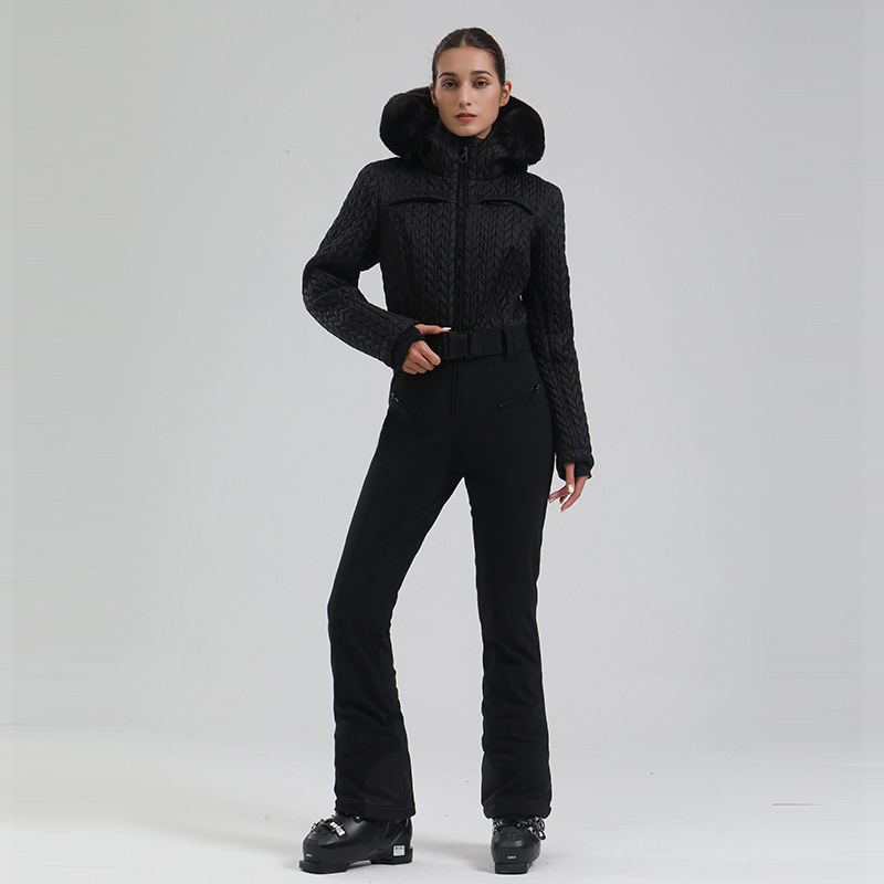 Women's New Professional Double-board Waterproof Ski Suit - Image 4