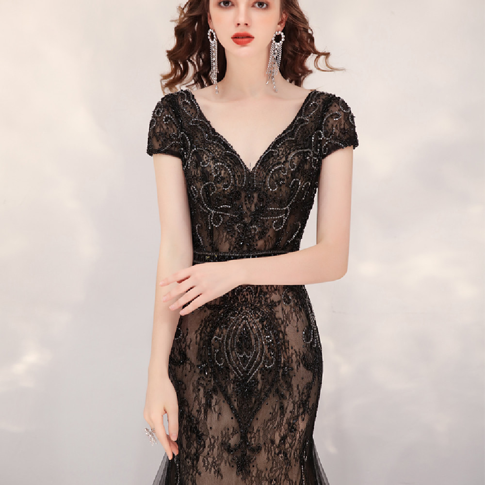 Atmospheric Fishtail Host Long Dress - Image 5