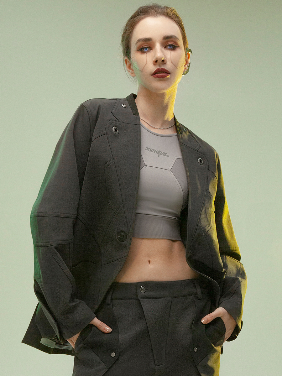 Men's Fashion Minimalist Magnetic Single Button Casual Suit - Image 2