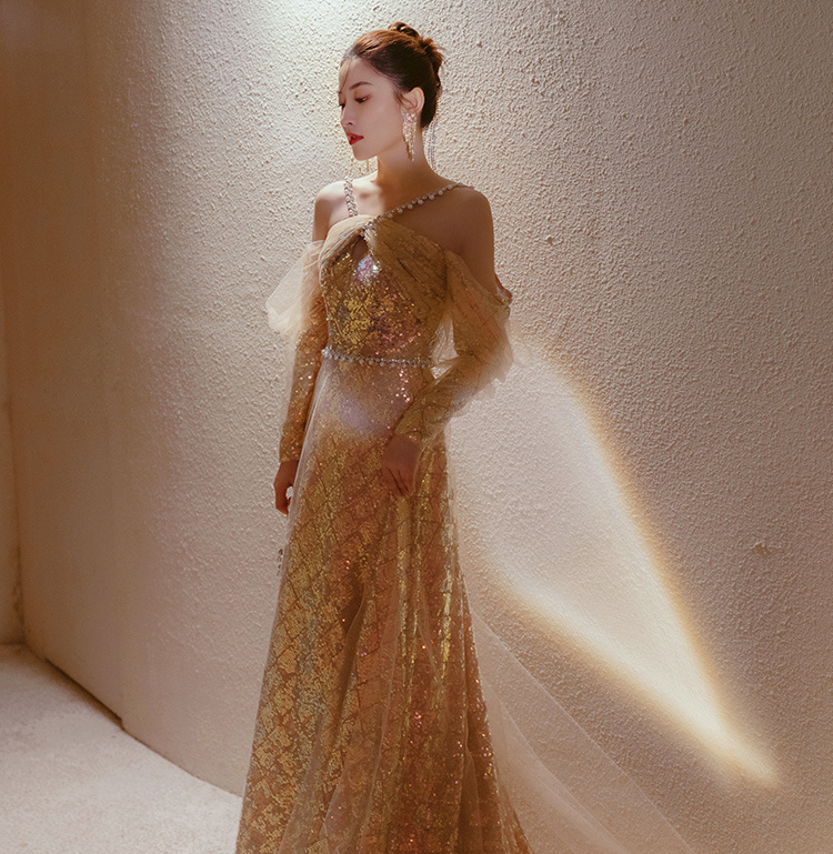 Ladies’ High-end Evening Dress For Adults