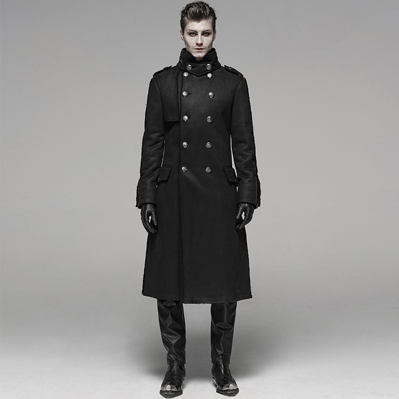 Punk Gothic Rock Fur One Piece Men’s Windbreaker