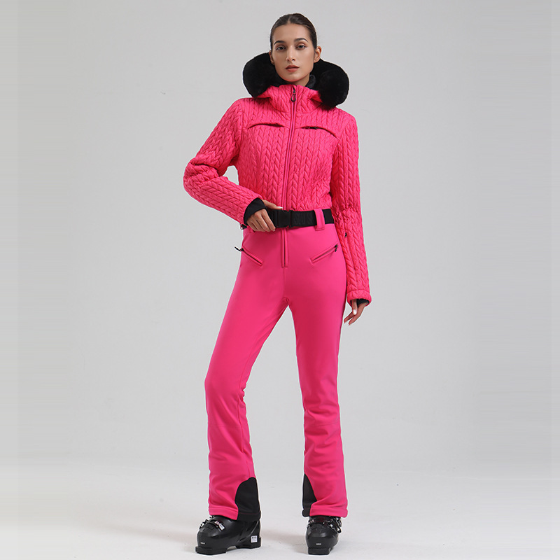 Women's New Professional Double-board Waterproof Ski Suit - Image 2